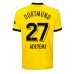 Billige Borussia Dortmund Karim Adeyemi #27 Hjemmebane Fodboldtrøjer 2023-24 Kortærmet